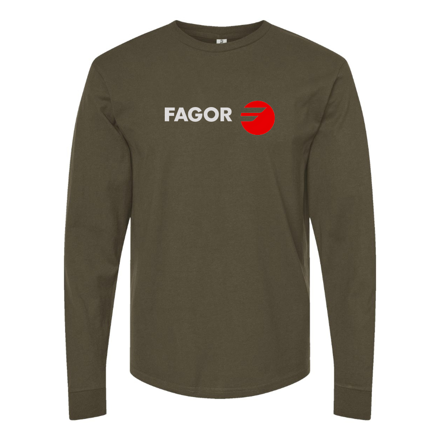 Men's Fagor Logo Cotton Long Sleeve T-Shirt