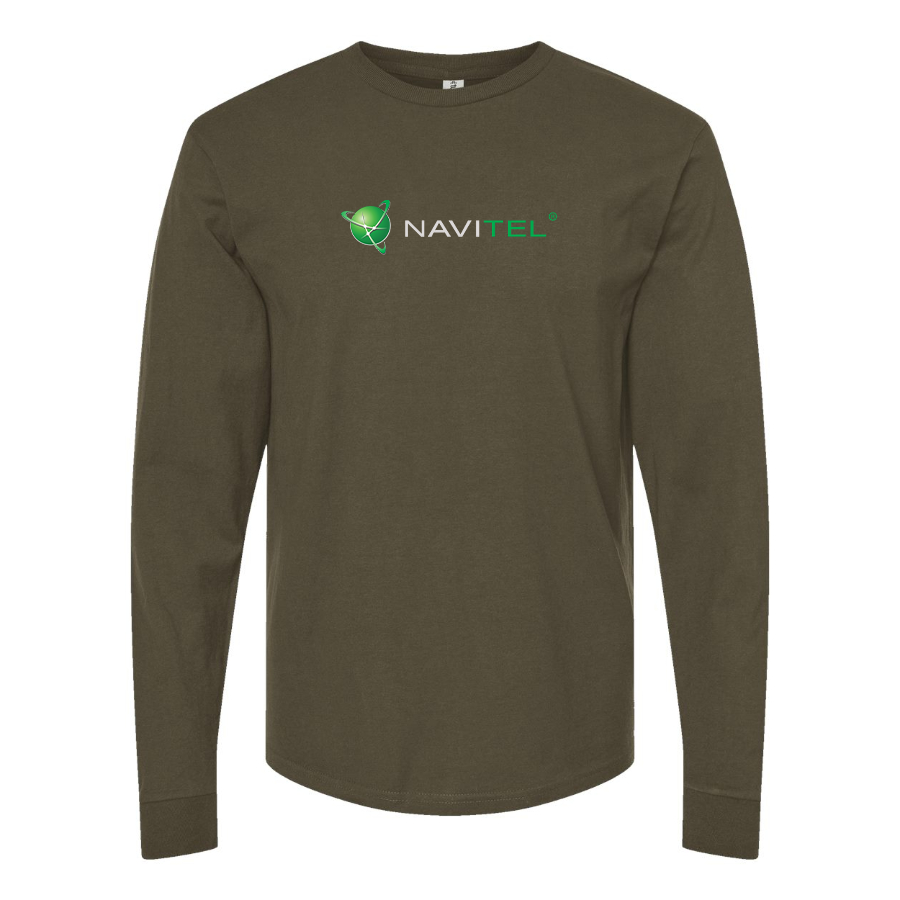 Men's Navitel Logo Cotton Long Sleeve T-Shirt