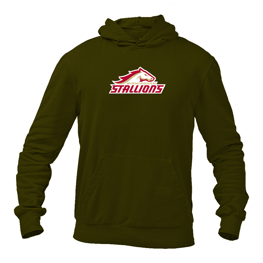 Men's Birmingham Stallions Logo Pullover Hoodie