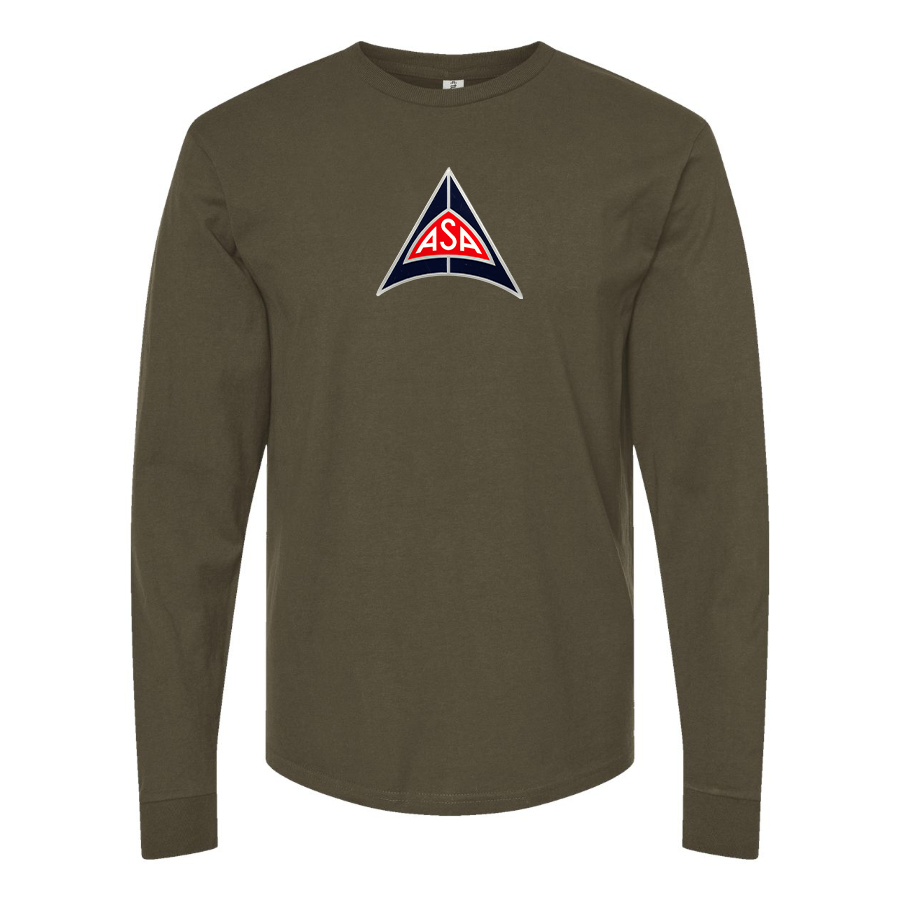 Men's ASA Logo Cotton Long Sleeve T-Shirt