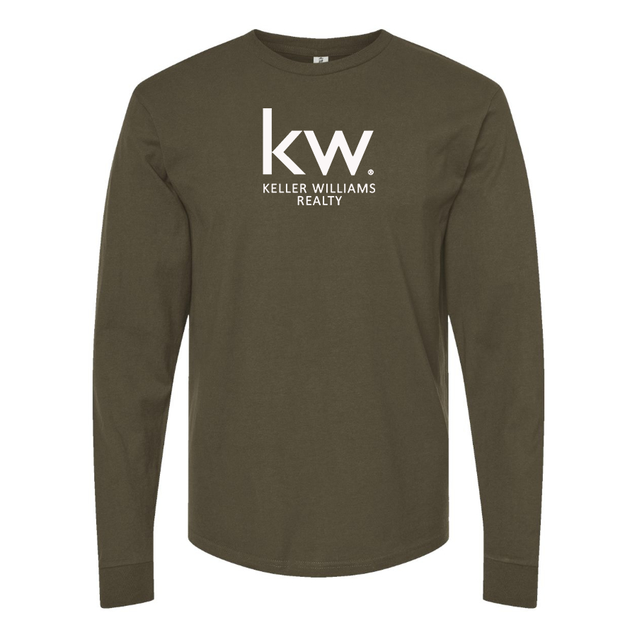 Men's Keller Williams Logo  Cotton Long Sleeve T-Shirt