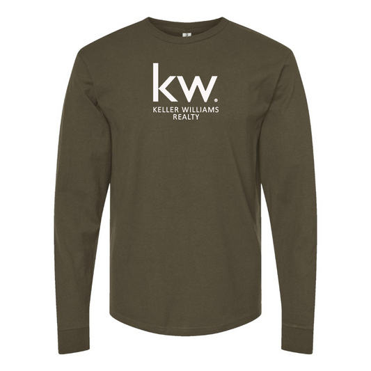 Men's Keller Williams Logo  Cotton Long Sleeve T-Shirt