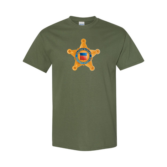 Men's Secret Service Star Logo Cotton T-Shirt