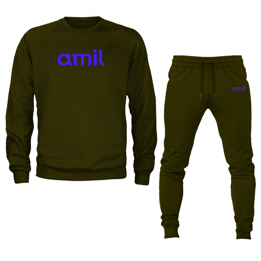 Men's  Amil Crewneck Sweatshirt Joggers Suit