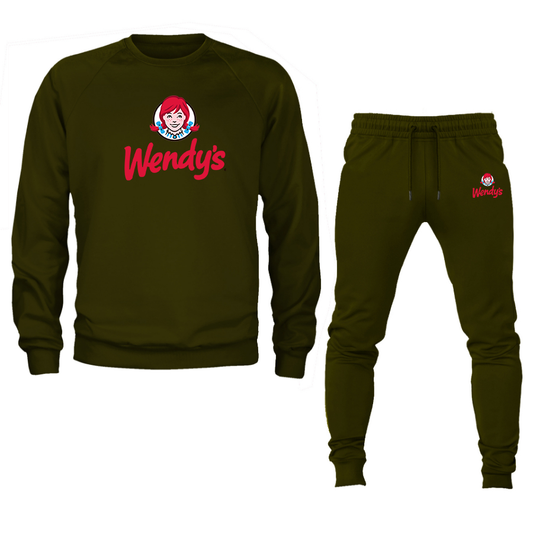 Men's  Wendy_s  Crewneck Sweatshirt Joggers Suit