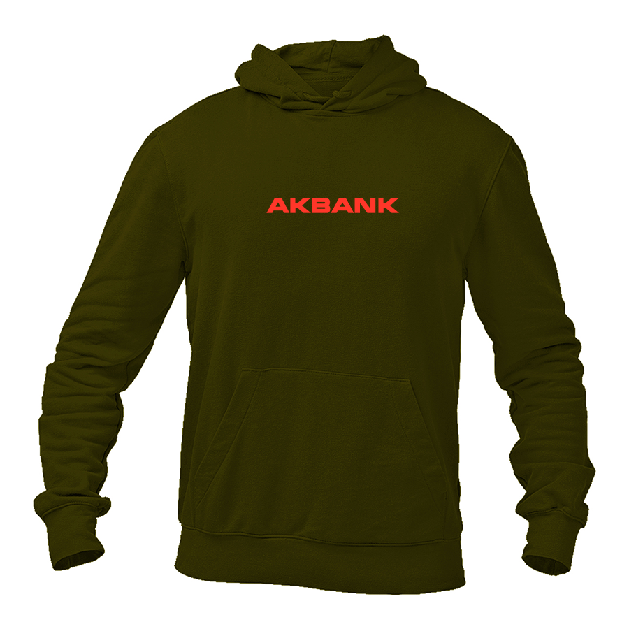 Men's Akbank Logo   Pullover Hoodie