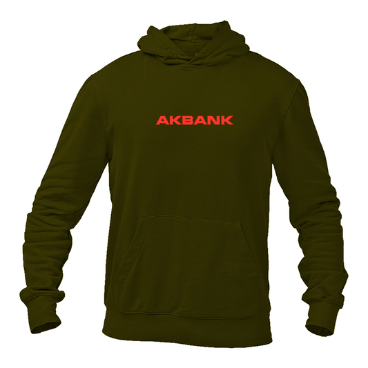 Men's Akbank Logo   Pullover Hoodie