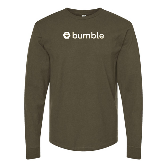 Men's  Bumble Logo  Cotton Long Sleeve T-Shirt