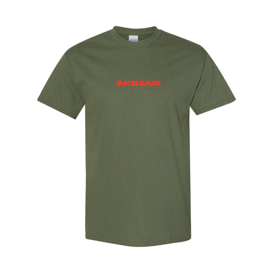 Men's Akbank Logo Cotton T-Shirt