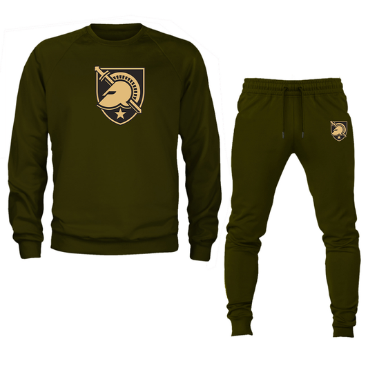 Men's  Army Black Knights  Crewneck Sweatshirt Joggers Suit