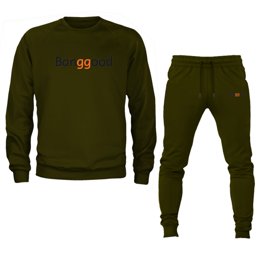 Men's Banggood  Crewneck Sweatshirt Joggers Suit