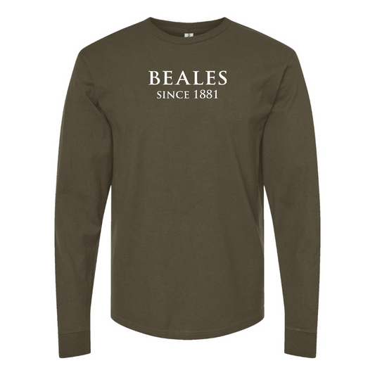 Men's Beales Logo Cotton Long Sleeve T-Shirt
