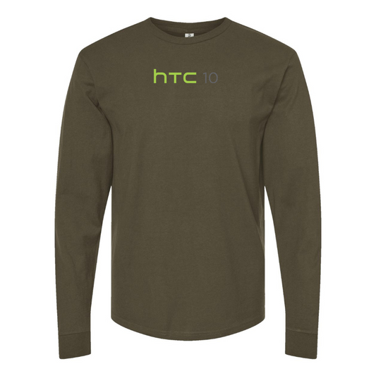 Men's HTC 10 Logo Cotton Long Sleeve T-Shirt