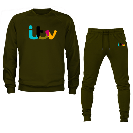 Men's  Itv  Crewneck Sweatshirt Joggers Suit