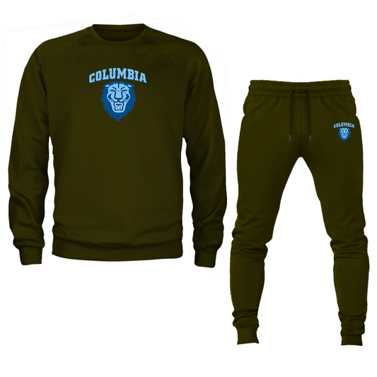 Men's   Columbia Lions Crewneck Sweatshirt Joggers Suit