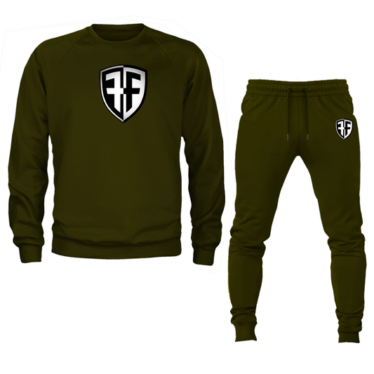 Men's   Foffa Bike  Crewneck Sweatshirt Joggers Suit