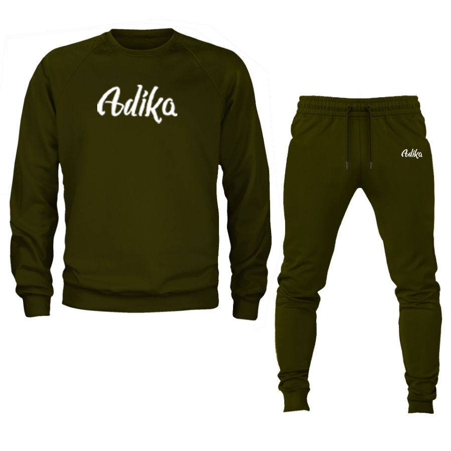 Men's Adika  Crewneck Sweatshirt Joggers Suit
