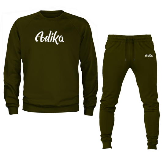 Men's Adika  Crewneck Sweatshirt Joggers Suit