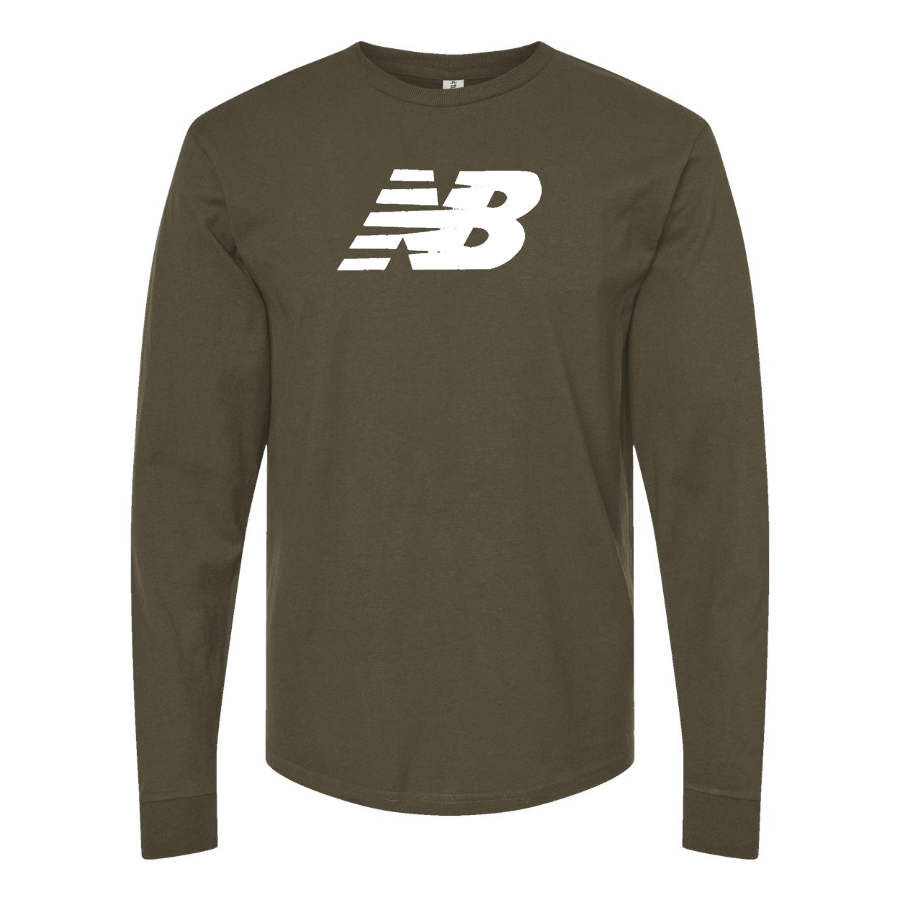 Men's New Balance Logo  Cotton Long Sleeve T-Shirt