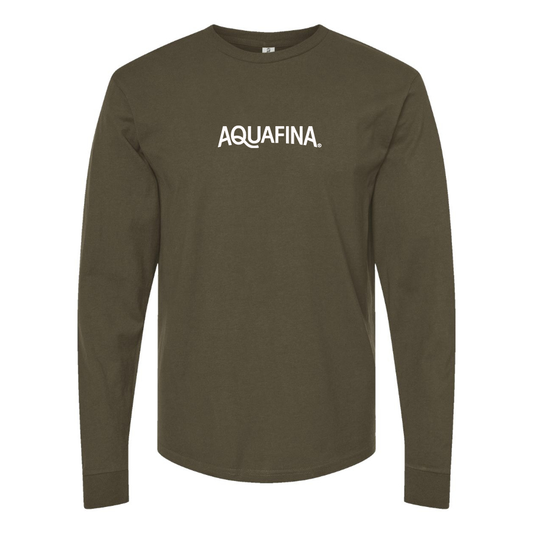 Men's Aquafina  Logo Cotton Long Sleeve T-Shirt