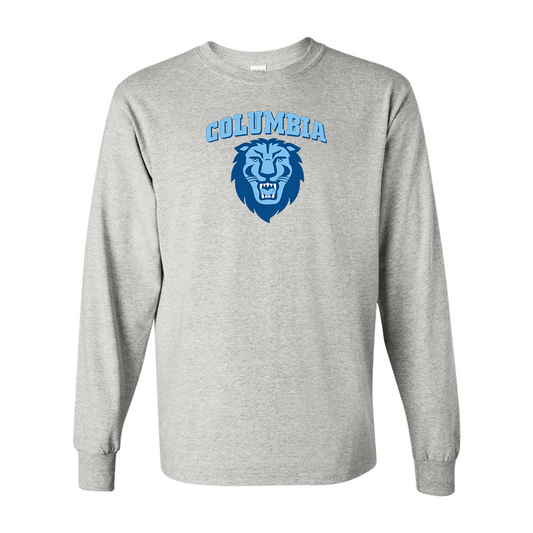 Men's Columbia Lions Gildan Heavy Cotton Long Sleeve T-Shirt