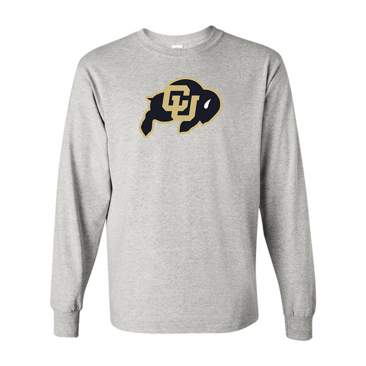 Men's Colorado Buffaloes  Gildan Heavy Cotton Long Sleeve T-Shirt
