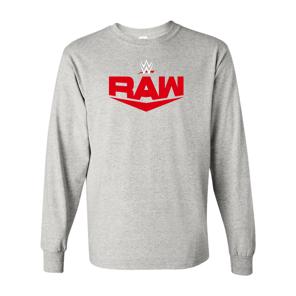 Men's  WWE Raw  Gildan Heavy Cotton Long Sleeve T-Shirt