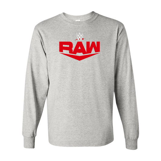 Men's  WWE Raw  Gildan Heavy Cotton Long Sleeve T-Shirt