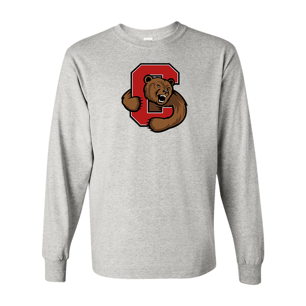 Men's Cornell Big Red Gildan Heavy Cotton Long Sleeve T-Shirt