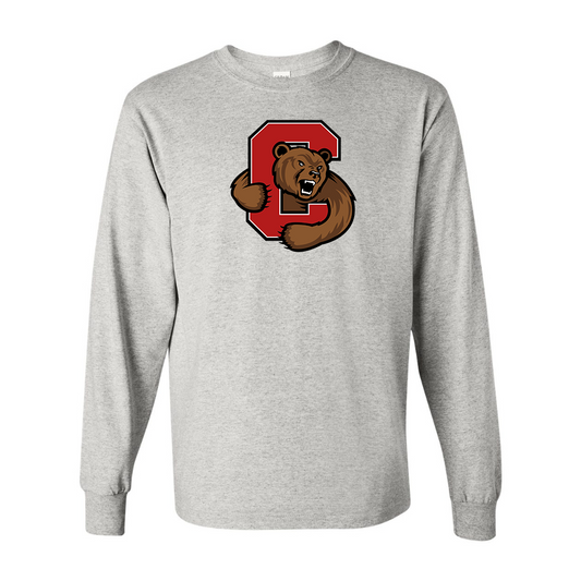 Men's Cornell Big Red Gildan Heavy Cotton Long Sleeve T-Shirt
