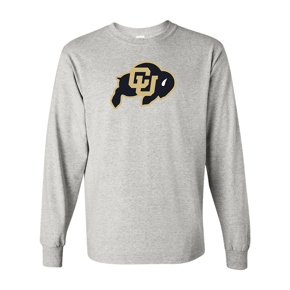 Men's Colorado Buffaloes  Gildan Heavy Cotton Long Sleeve T-Shirt