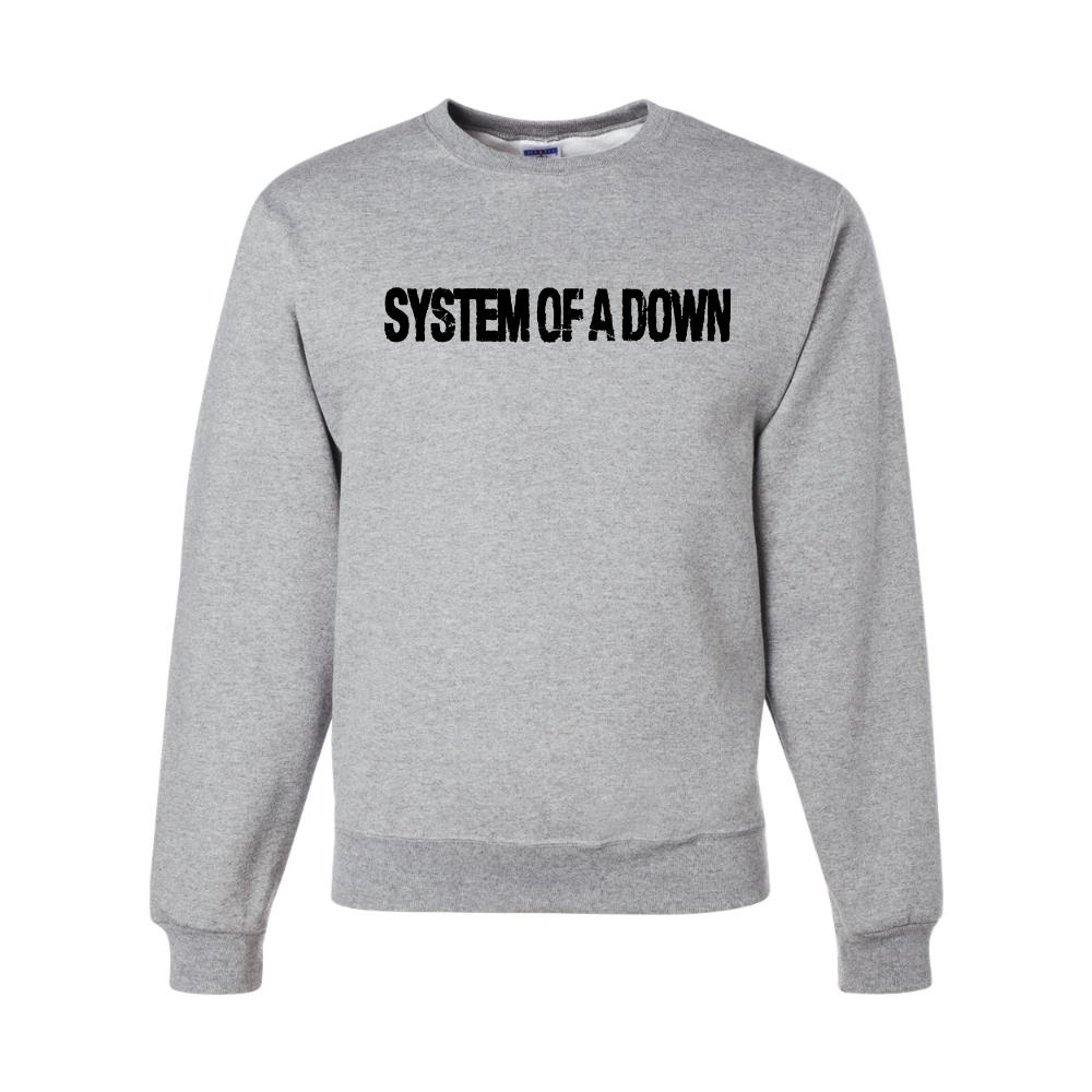 Men's System Of A Down JERZEES NuBlend Crewneck Sweatshirt