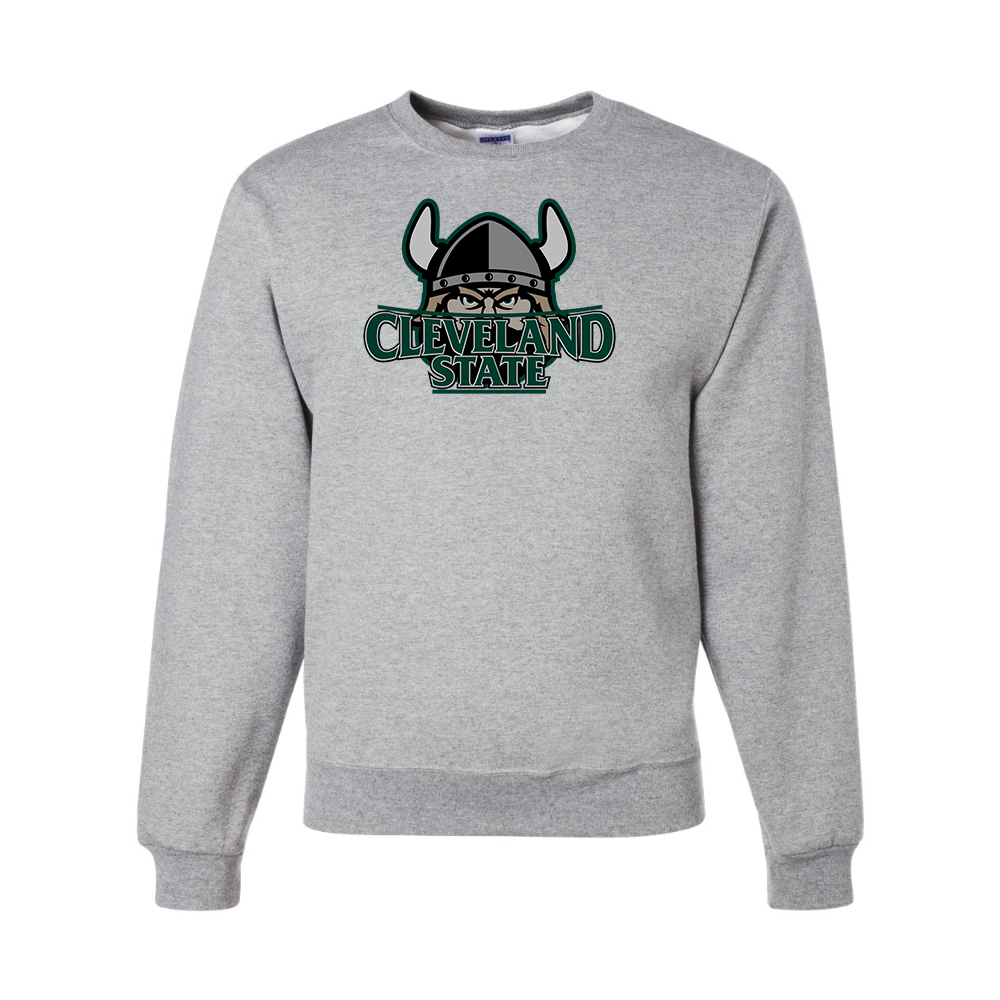 Men's Cleveland State Vikings JERZEES NuBlend Crewneck Sweatshirt