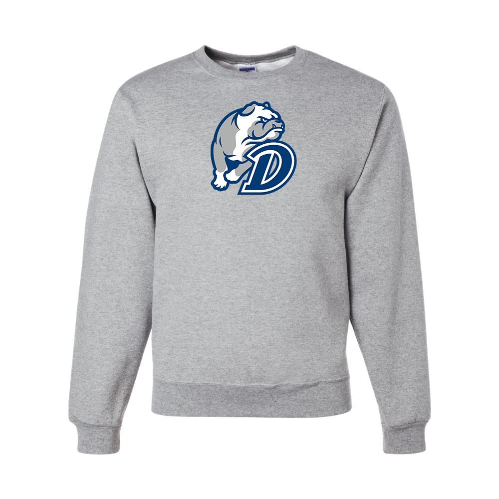 Men's Drake Bulldogs JERZEES NuBlend Crewneck Sweatshirt