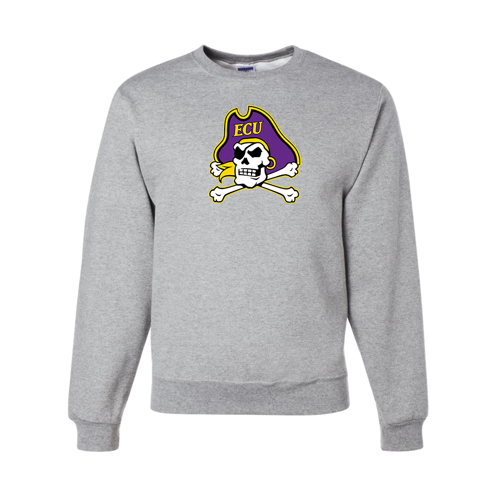Men's  East Carolina Pirates JERZEES NuBlend Crewneck Sweatshirt