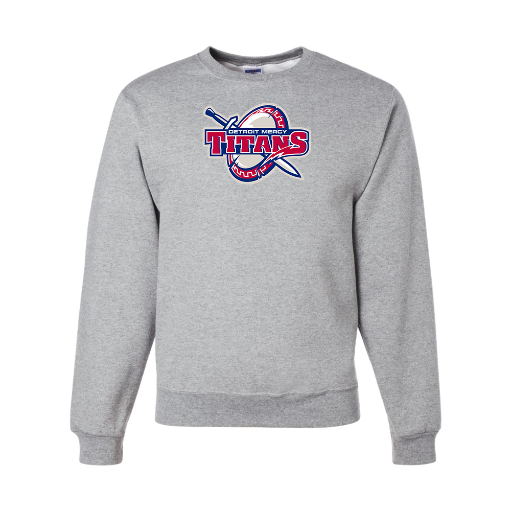 Men's Detroit Titans  JERZEES NuBlend Crewneck Sweatshirt