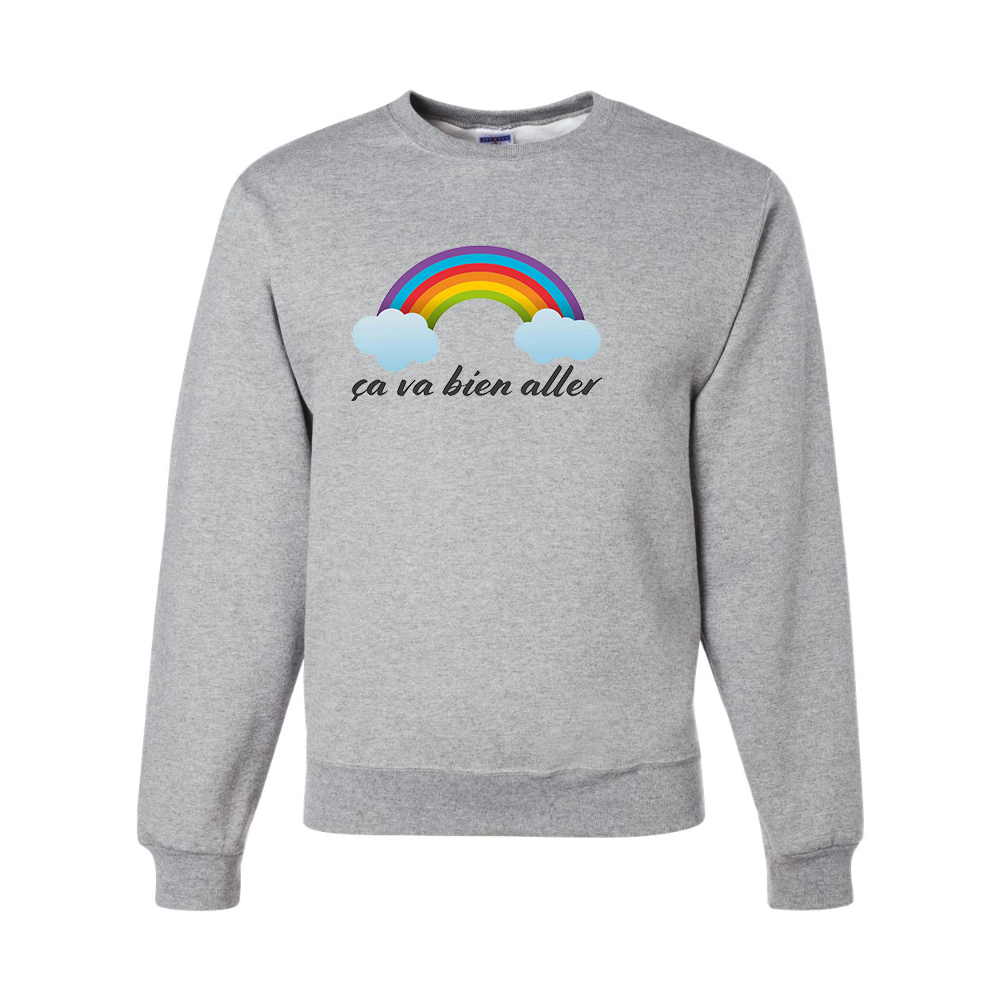 Men's Ça va bien aller JERZEES NuBlend Crewneck Sweatshirt