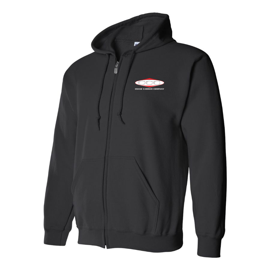 Men's Crane Carrier Company Logo Zipper Hoodie