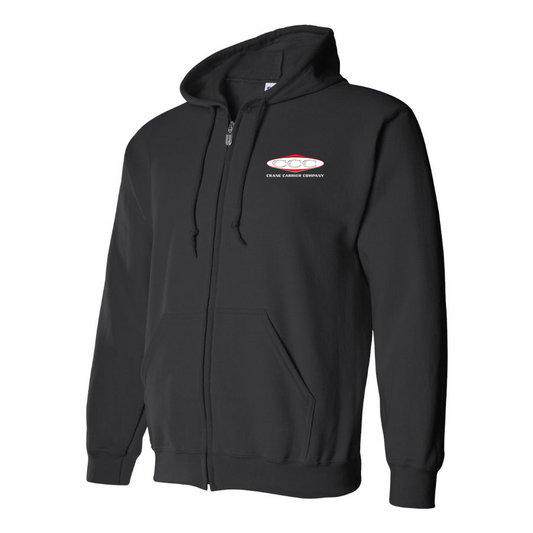 Men's Crane Carrier Company Logo Zipper Hoodie