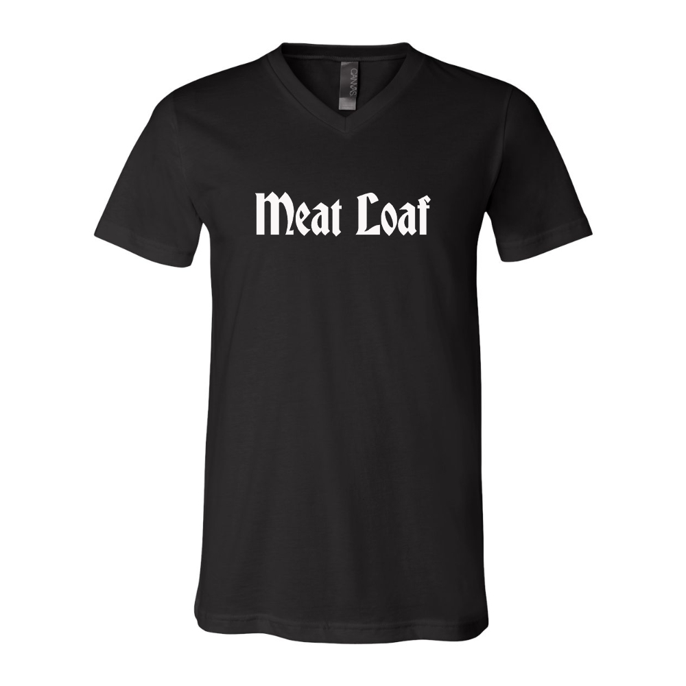 Meat Loaf BELLA  CANVAS - Jersey V-Neck T-Shirt