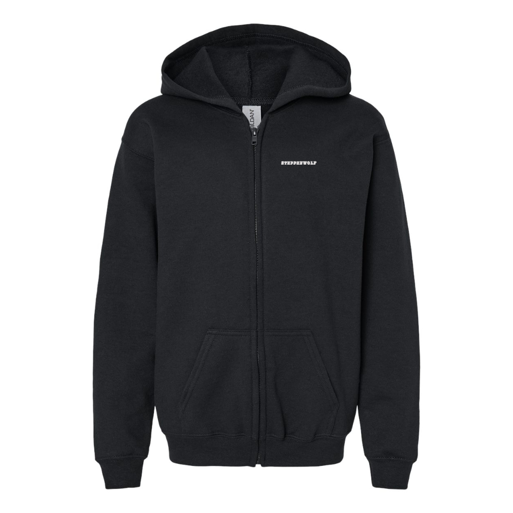 Youth Steppen wolf Gildan Heavy Blend Full Zip Hooded Sweatshirt