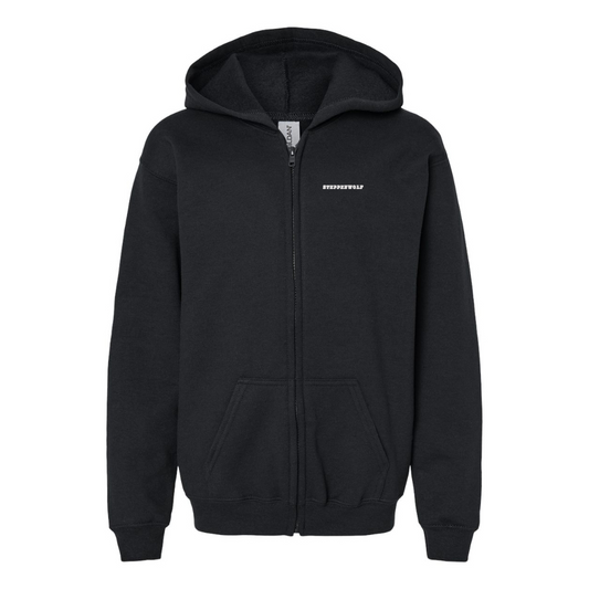 Youth Steppen wolf Gildan Heavy Blend Full Zip Hooded Sweatshirt