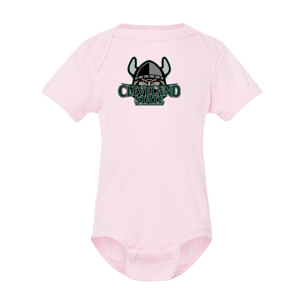 Cleveland State Vikings  Rabbit Skins Infant Baby Rib Bodysuit