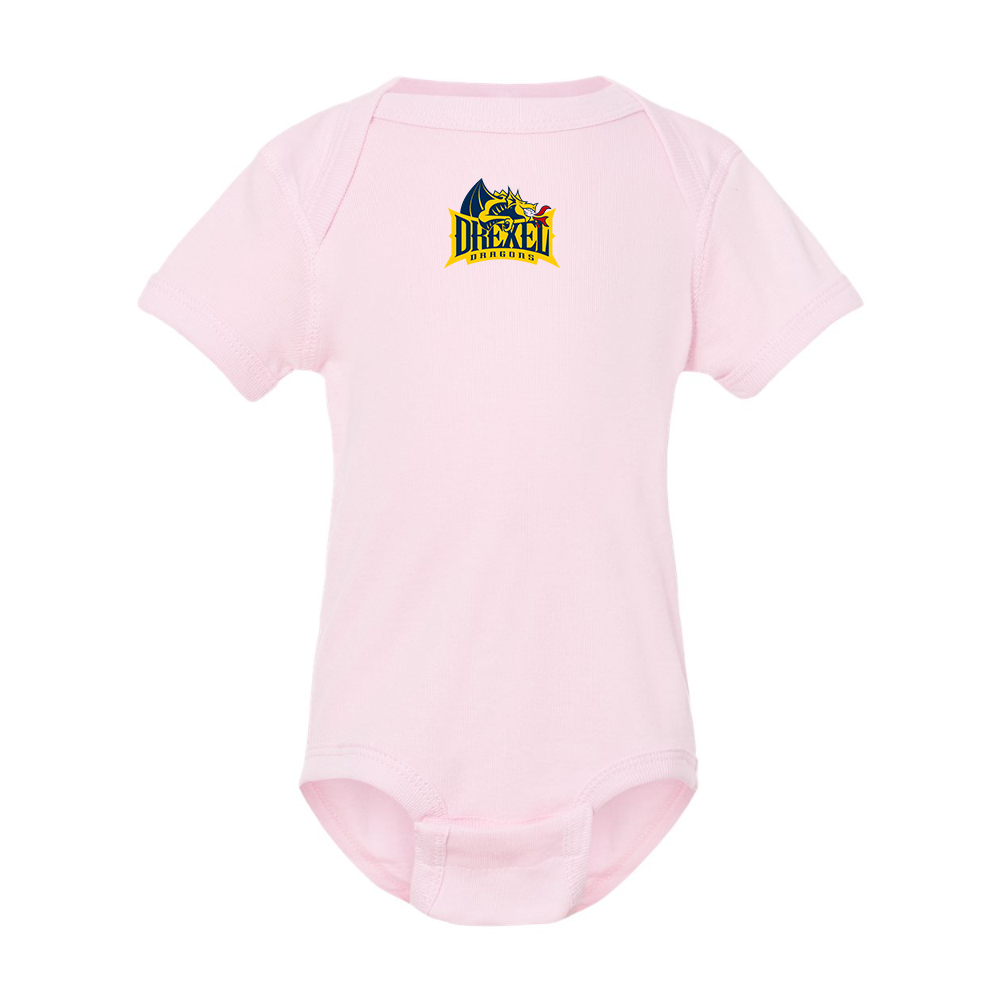Drexel Dragons  Rabbit Skins Infant Baby Rib Bodysuit