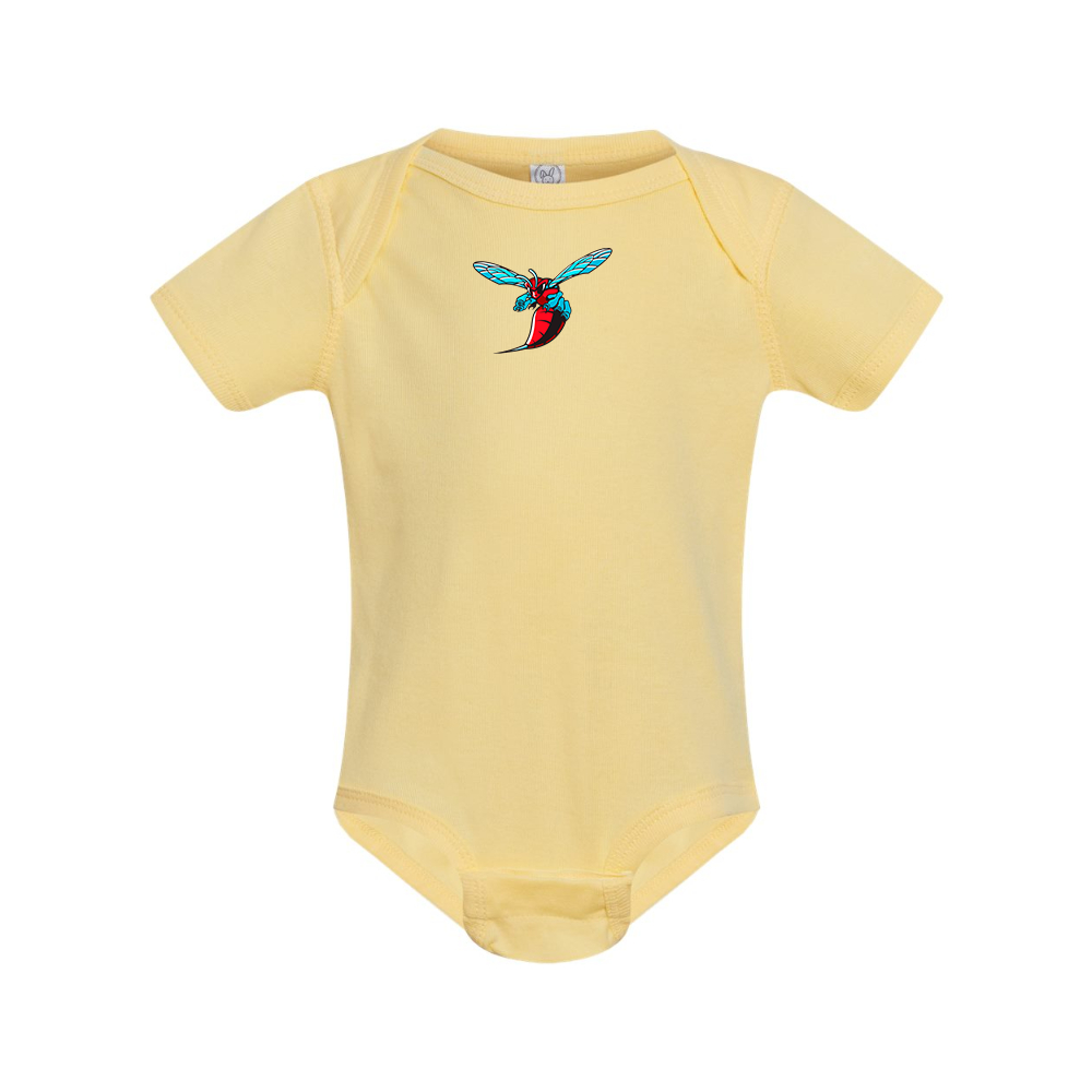 Delaware State Hornets  Rabbit Skins Infant Baby Rib Bodysuit