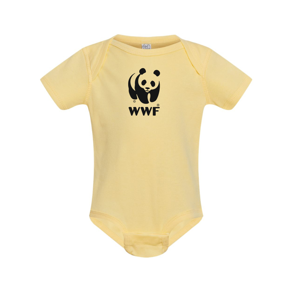 WWF  Rabbit Skins Infant Baby Rib Bodysuit