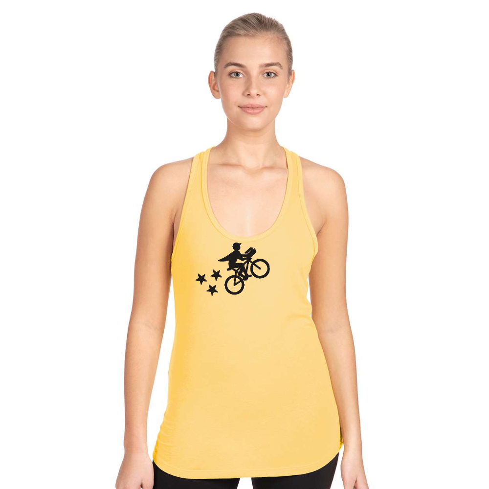 Women's Postmates Bike Next Level Ideal Racerback Tank