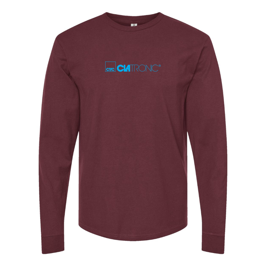 Men's Clatronic Logo Cotton Long Sleeve T-Shirt