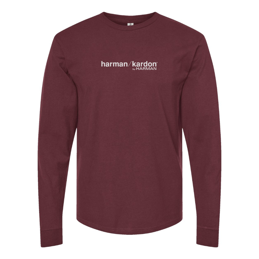 Men's Harman-Kardon Logo Cotton Long Sleeve T-Shirt