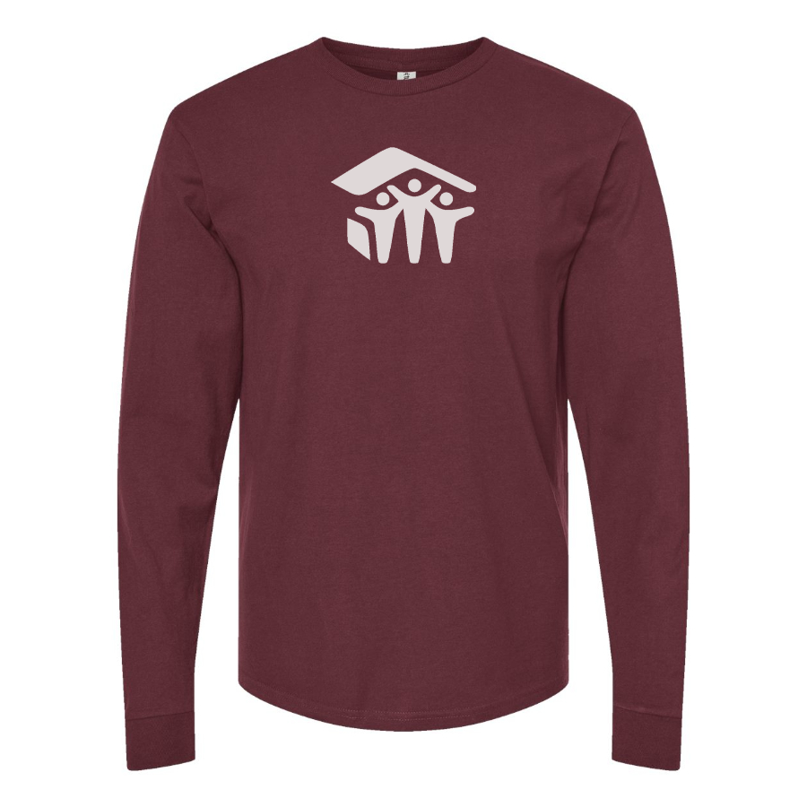 Men's Habitat for Humanity  Logo Cotton Long Sleeve T-Shirt